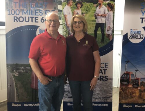 Former owners of Green Tree Inn Represent Elsah for National Travel Tourism Week- 2024